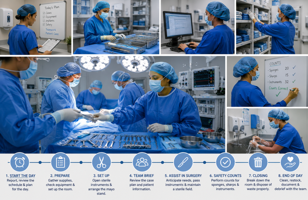 A Day in the Life of a Surgical Technologist Daily Routine, Responsibilities & OR Workflow (2026)